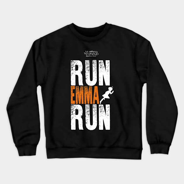 THE PROMISED NEVERLAND: RUN EMMA RUN Crewneck Sweatshirt by FunGangStore